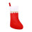 Christmas Stocking Red Green Gold Trim Felt 6PC 7