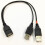Καλώδιο διαχωριστή USB2.0Y για φόρτιση και συγχρονισμό δεδομένων 28AWG 5