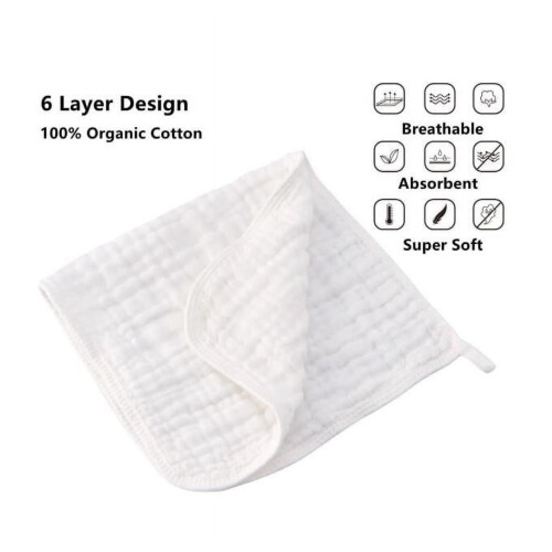 Muslin Burp Cloths for Babies 12-Pack 2