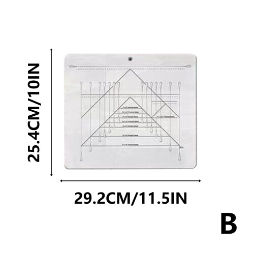 Flying Geese Trim Cutting Ruler Triangular 1 Pack 2