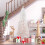 Unlit Pencil Fir Artificial Christmas Tree 6FT Pink White 2