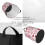 Red Love Hearts Print Laundry Hamper Large Foldable 3