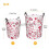 Red Love Hearts Print Laundry Hamper Large Foldable 4