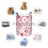 Red Love Hearts Print Laundry Hamper Large Foldable 5