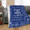 40th Birthday Blanket for Men Navy 60x80 inch 5