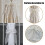 Lace Bow Curtain Tie Adjustable No-Punch Holder C4 3