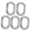 Stainless Steel Locking Carabiner Clips 5 Pcs 7