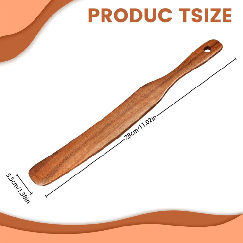 Wooden Stir Spurtle 11 inch for Sourdough Starter 2
