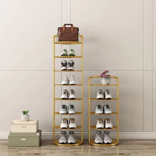 Étagère à chaussures verticale à 5 niveaux en fer blanc 1