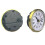Quartz Clock Insert 2.55 Inch Roman Numeral White Face Gold 6