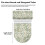 Polyester Daisy Pattern Bathroom Toilet Cover Set 2 Pieces 8