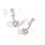 Women's 925 Silver Belly Bars Navel Rings 4 6