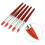 Red Rubber Tip Sculpting Brushes for Clay Pottery 5 pcs 3