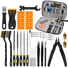 3D Printer Tool Kit & Accessories for All FDM/SLA Printers, Includes Nozzle Cleaning Kit, Deburring Tool, Files, Brushes