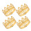 Crown Cake Topper Set Princess Theme 4 Pieces 3