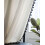 Boho Cotton Linen Curtain with Black Tassels 1 Panel 94 in 4