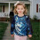 Mädchen-Sweatshirt, hellblau, mit Galaxy-Wolf-Design, langärmelig 3