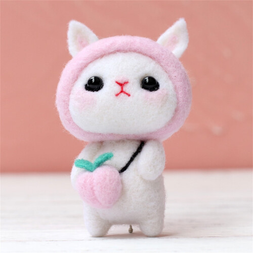 Bunny Needle Felting Kit Wool Tools Instructions 2
