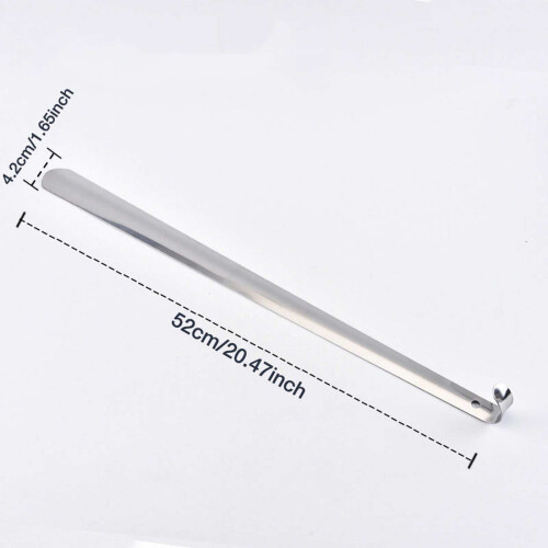 Shoe Horn Long Handle Stainless Steel 52cm 2