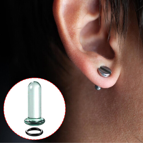 Glass Ear Stretching Set with O-Rings 1.6-12 mm 1
