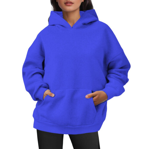 Women's Soft Casual Hooded Sweatshirt Lightweight Pullover 1