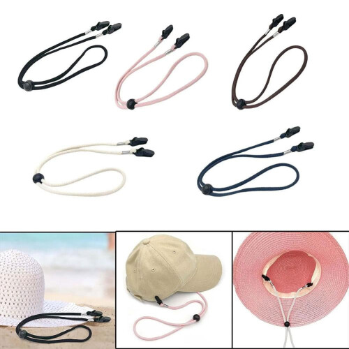 Adjustable Hat Strap Clips with Cord Locks 12 pcs 1