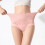 Conjunto de 4 calcinhas de algodão de cintura alta rosa para mulheres 8