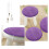 Almofada de meditação redonda de 40 cm (16 polegadas), ergonômica e antiderrapante para ioga. 6