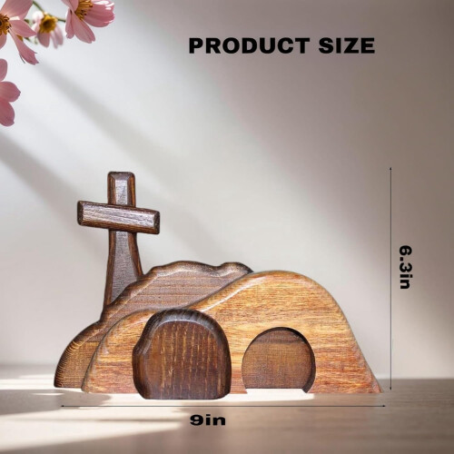 Wooden Empty Tomb Tabletop Ornament Set 12 pcs 1