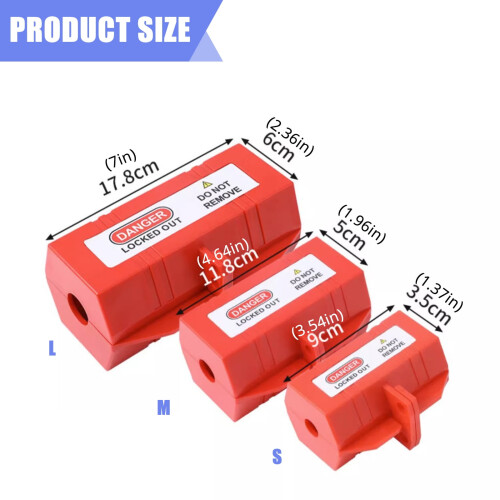 Plug Lockout Device with Label Tagout Plugs 1 Pack 2