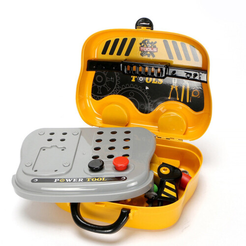 Kids Portable Toolbox Pretend Screw Set 12 pcs 1