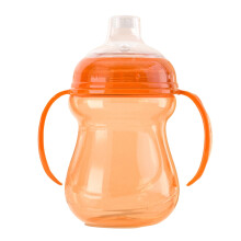 Biberón AirFree Vent sin BPA, de PP con boca ancha y asa.