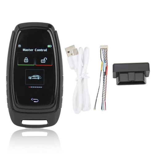 Smart LCD Car Starter Key with Multilingual Button Start