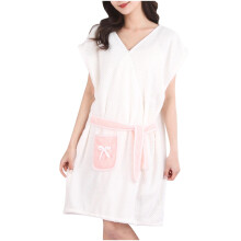 Asdoklhq Plush Bathrobe for Women White One Size
