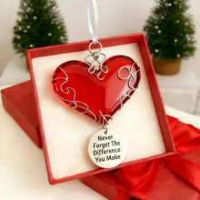 Friendship Sea Glass Thank You Ornament Acrylic 1pc