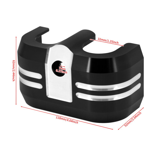 CNC Black Ignition Coil Pack Cover for Harley Softail 1