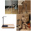Display Stand Adjustable Clay Sculpture Stand with Wood 2