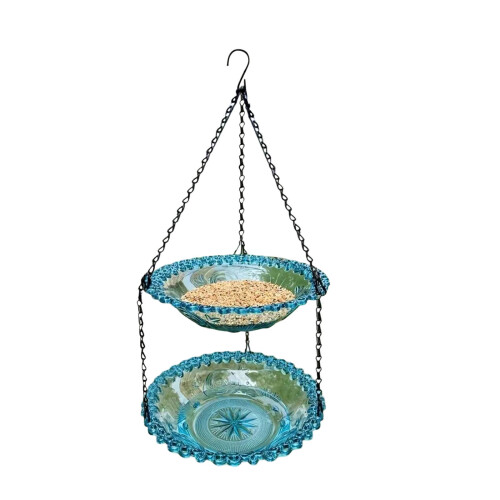 Outdoor hanging bird feeder for balcony rail 1