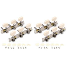 2X Vintage Guitar Tuning Pegs Gold Plated Machine Heads Tuning Keys Tuners Single Hole for Classical Guitar 3L 3R