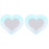 Wall Mirror Set Rustic Heart Shape 2 pcs 3