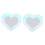 Wall Mirror Set Rustic Heart Shape 2 pcs 4