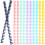 ROSENICE Binder Spines Plastic Adjustable 12pcs 4