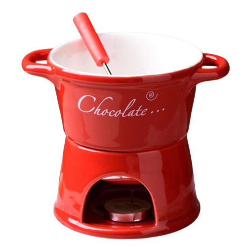 Chocolate Fondue Mug Ceramic Tealight Warmer 1