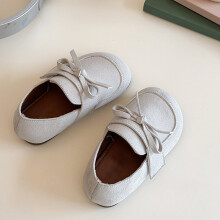 Baby Loafers Leather Moccasins First Walking Shoes Beige