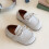 Baby leather moccasins for first walking beige size 2-2.5 2