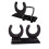 KTV Microphone Holder with Single or Double Hook for Stable 4
