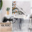 Abstract Black Grey Kitchen Curtains Rod Pocket 27.5x39 4