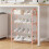 Shoe Rack Stainless Steel 4-Tier Stackable 6