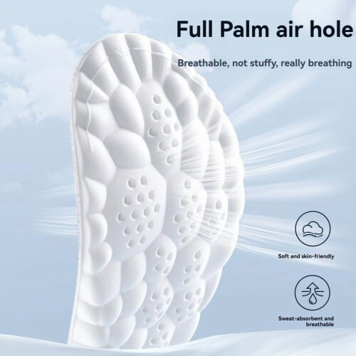 PU shoe insoles soft breathable 1/2/4 pairs