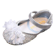 Mary Jane Dress Shoes for Girls Silver 5.5–6 Years